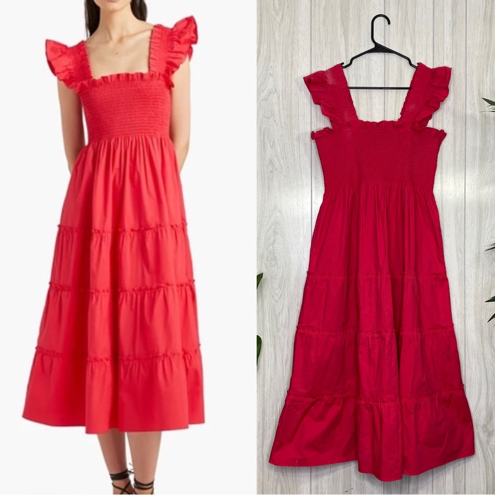 Hill House Home The Ellie Nap Dress w/ Pockets size L Large Cottage Core Fairy